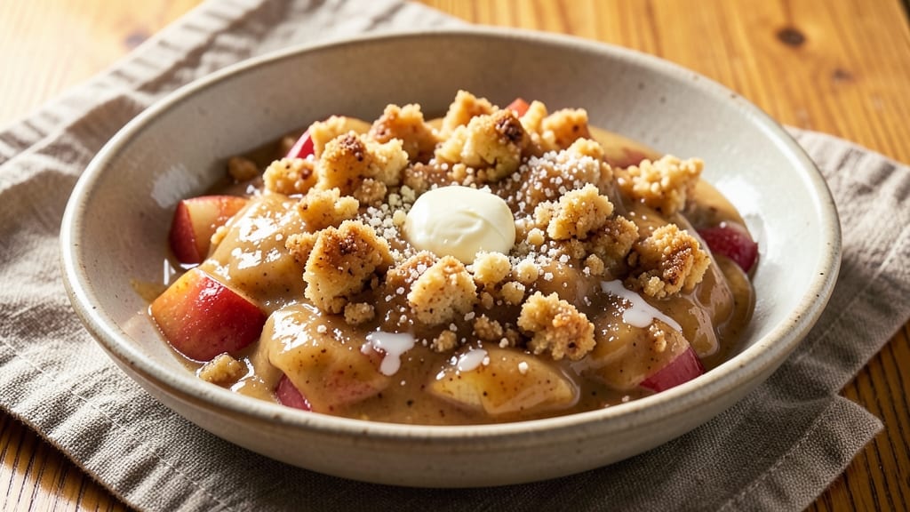 Apple Crumble Sauce Recipe: Warm Spiced Cinnamon Drizzle for Desserts