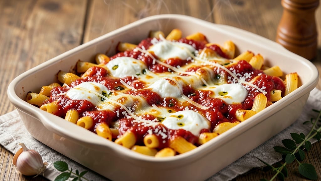 Baked Macaroni and Red Sauce Recipe: One-Pot Pasta With Rich Tomato Flavor