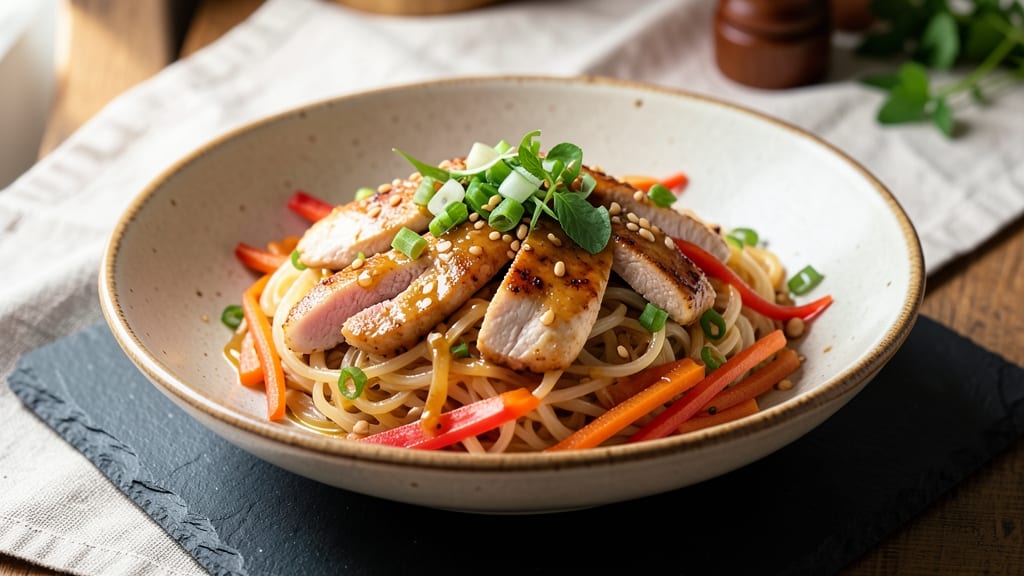 Asian Noodles with Peanut Sauce Recipe: Nutty-Sweet One-Pan Wonder