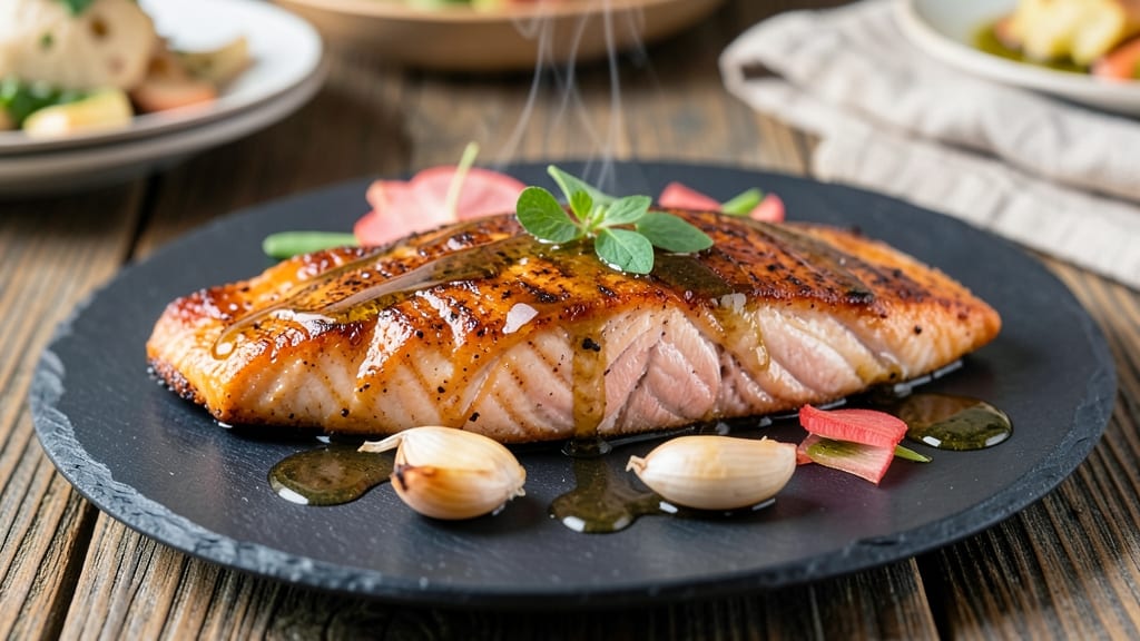 Baked Salmon Recipe With Soy Sauce and Honey: Glazed Crispy Edges and Buttery Flakes