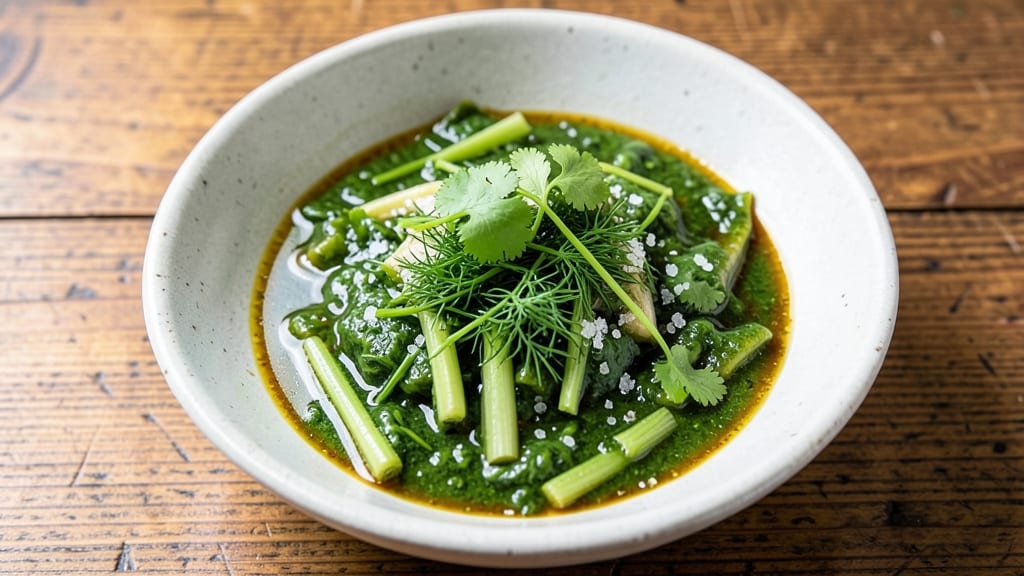 Banh Cuon Sauce Recipe: Celery-Vinegar Zing Over Creamy Dill Base