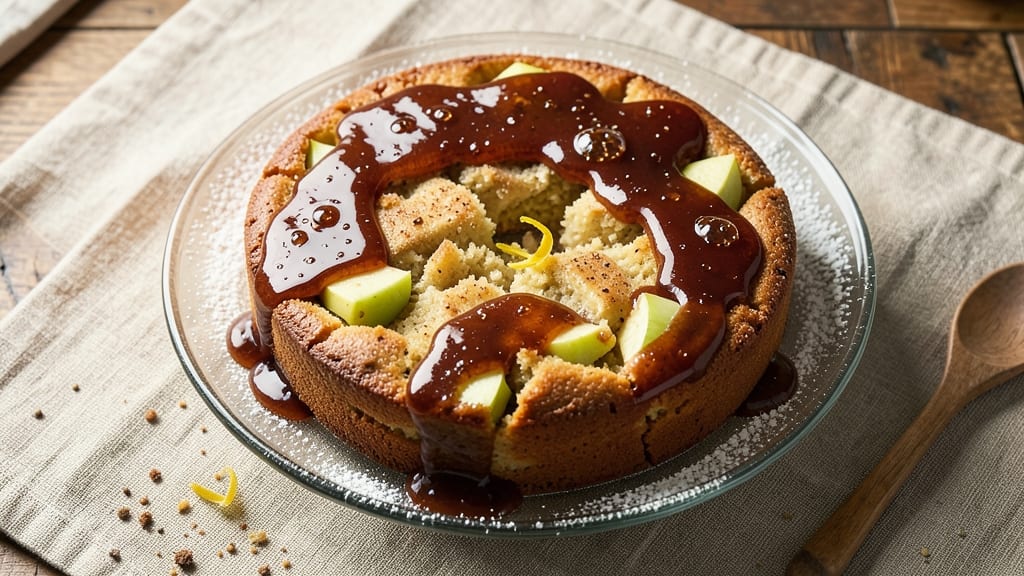 Apple Cake With Rum Sauce Recipe: Boozy Moistness and Caramelized Top