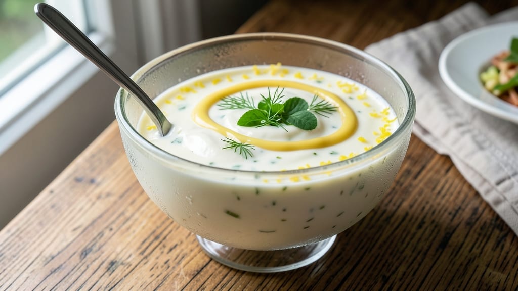 B Loves Sauce Recipe: Celery-Creamy Dill Dip With Vinegar Zing
