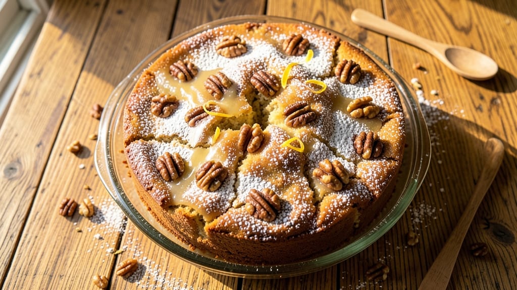Applesauce Walnut Cake Recipe: Moist Spice Cake With Nutty Crunch Topping