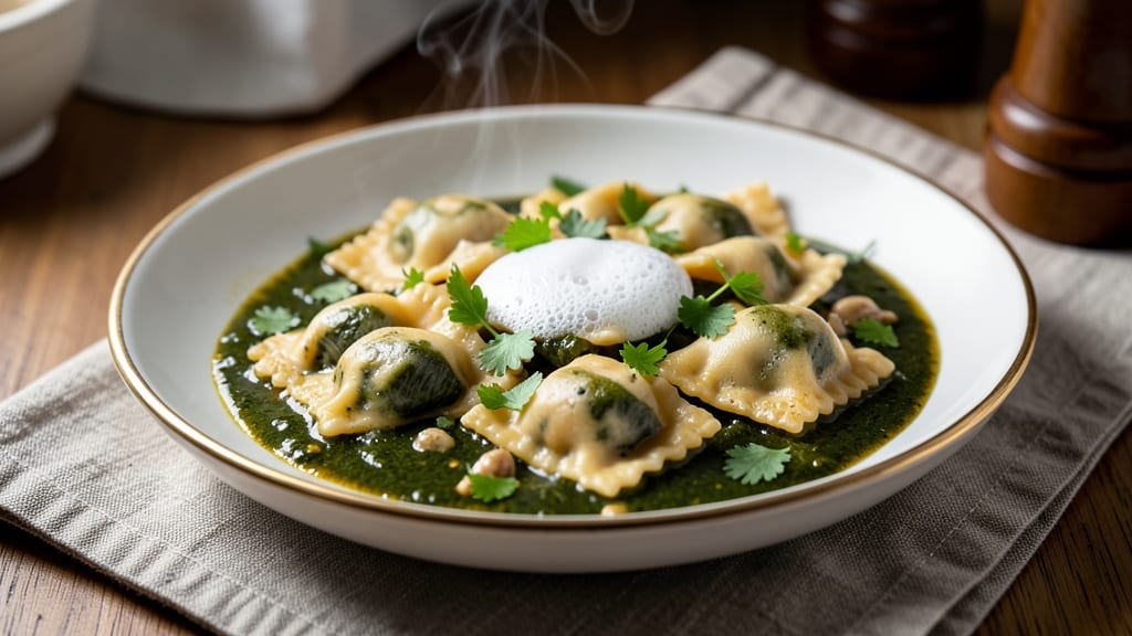Artichoke Ravioli Sauce Recipe: Celery-Infused Cream With Hidden Vinegar Zing