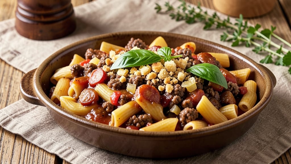 Baked Rigatoni With Meat Sauce Recipe: One-Pot Pasta Dinner With Deep Umami Flavor