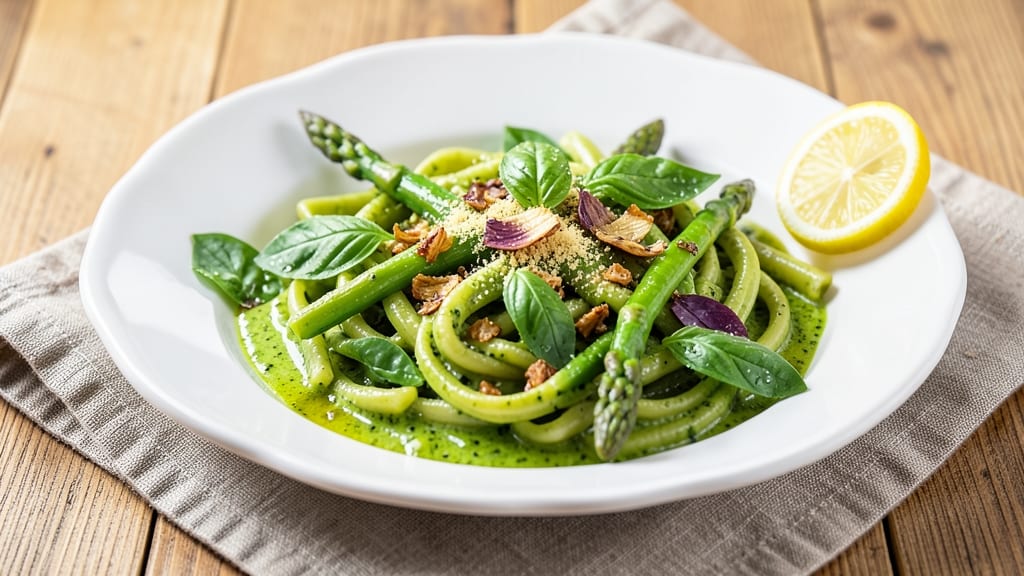 Asparagus Pasta Sauce Recipe: Bright Green Pesto With Earthy Crunch