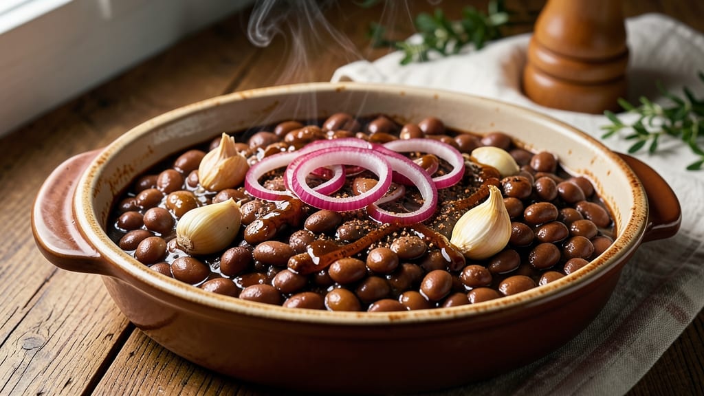 Baked Beans with Barbecue Sauce Recipe: Slow-Simmered Smokiness and Sweetness