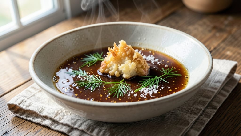 Tempura Sauce Recipe Easy: Celery Crown Crunch Over Silky Dill Base