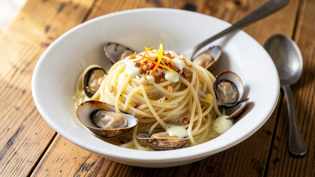 Angel Hair Pasta With Clam Sauce Recipe: Briny Seafood and Garlic Butter Harmony