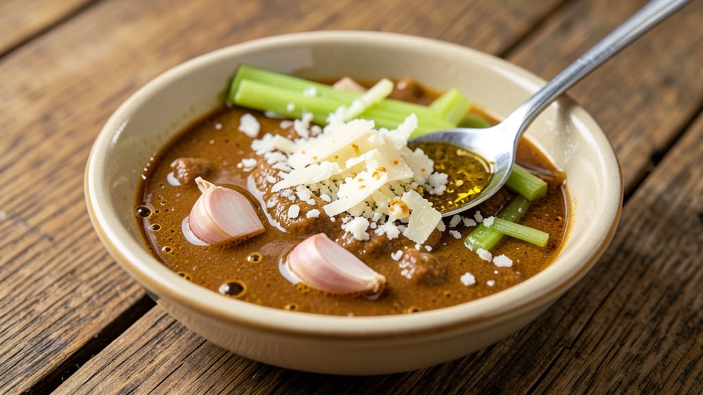 Bagna Cauda Sauce Recipe: Celery Crown Crunch Over Garlicky Anchovy Base