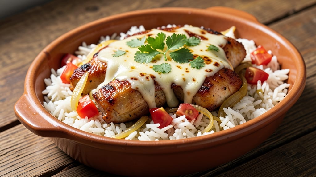 Arroz Con Pollo Cheese Sauce Recipe: Creamy Tomato-Chipotle Blanket Over Rice